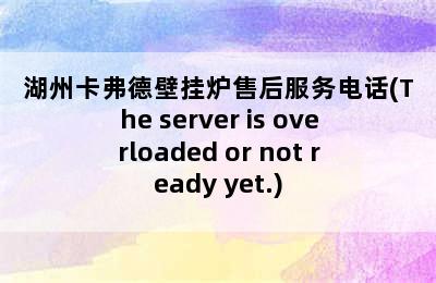 湖州卡弗德壁挂炉售后服务电话(The server is overloaded or not ready yet.)